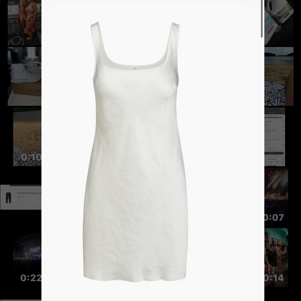 Satin White Dress